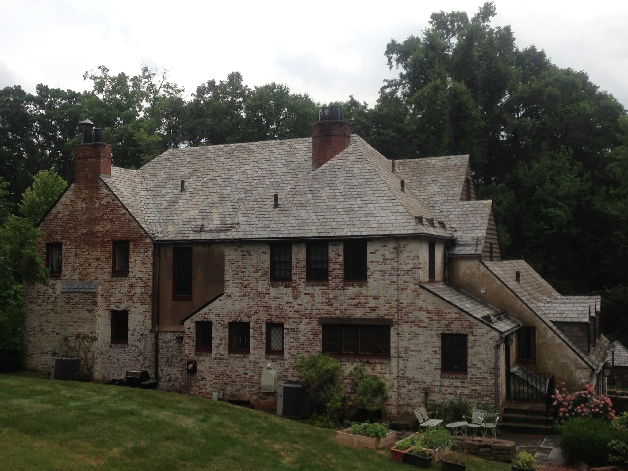 after slate roof cleaning