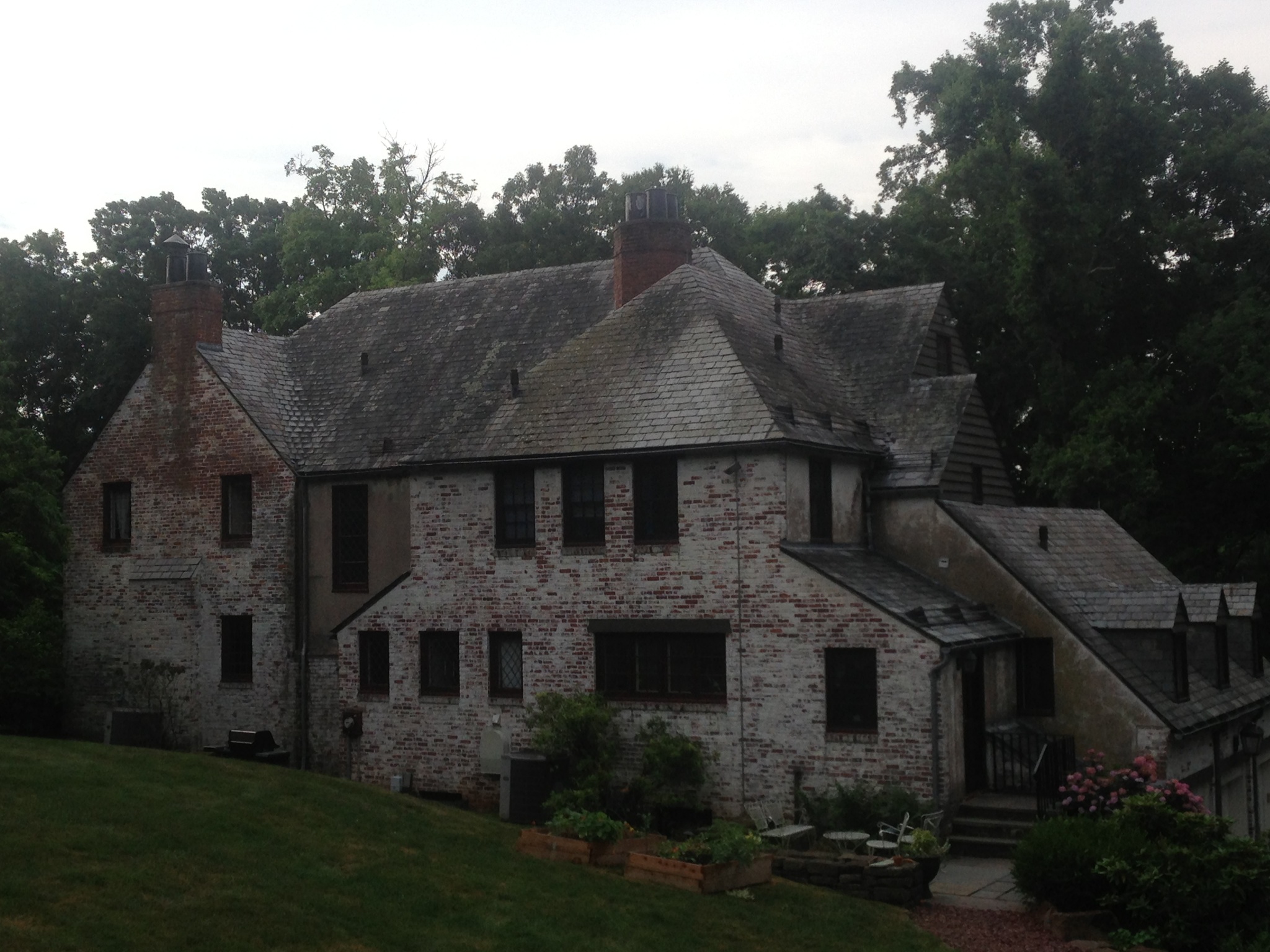 before slate roof cleaning