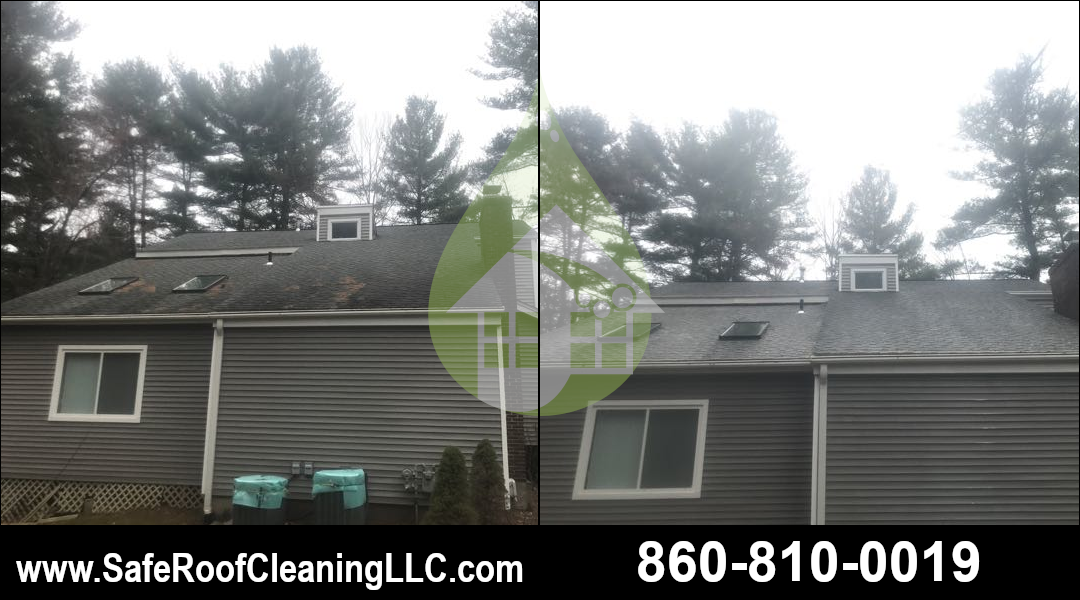 West Simsbury Asphalt Roof Cleaning