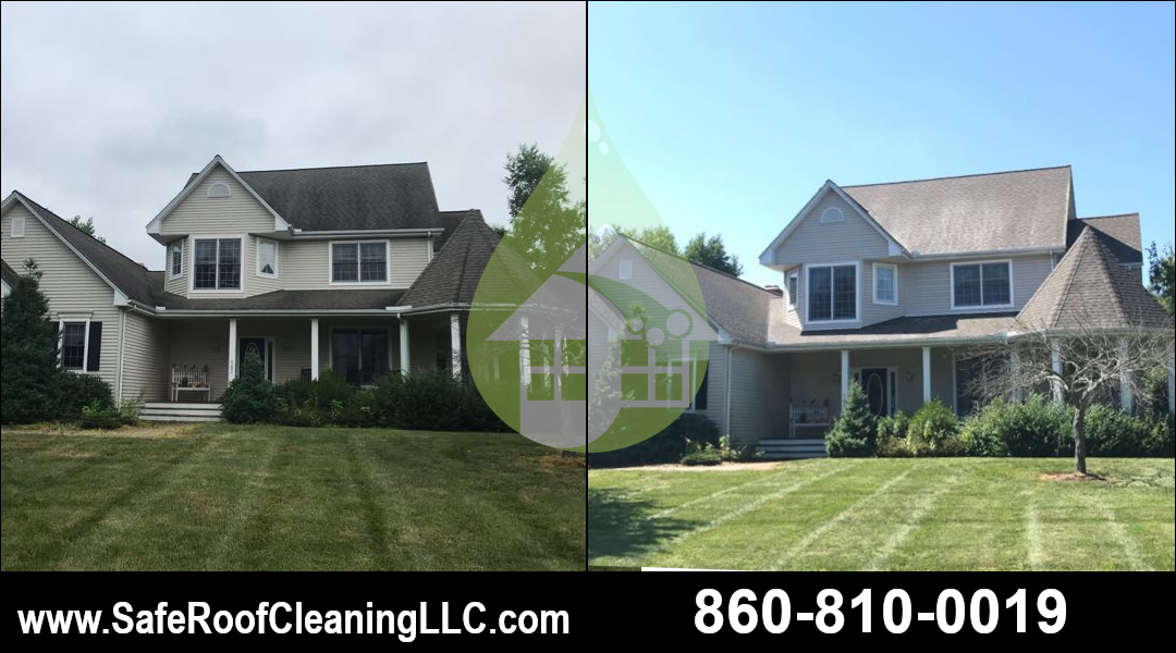 South Windsor Asphalt Roof Cleaning